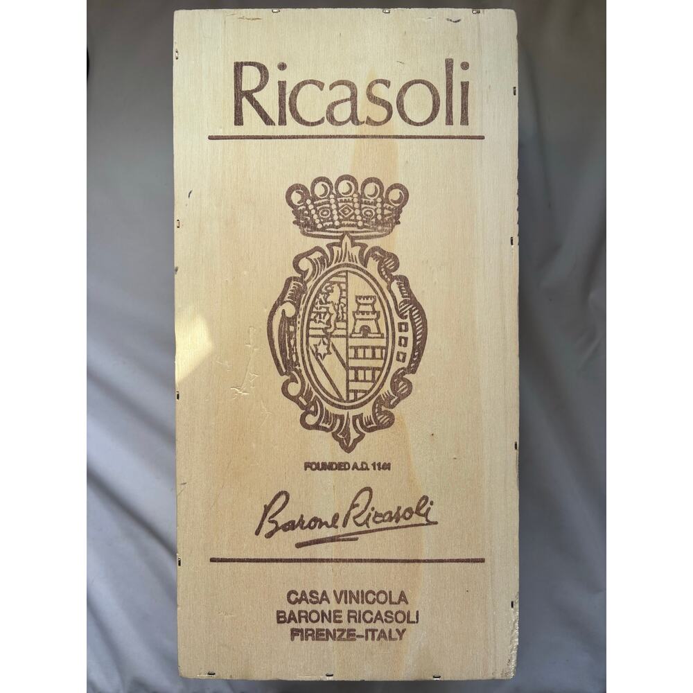Vintage Barone Ricasoli Casa Vinicola Firenze Italy Wine Crate Box